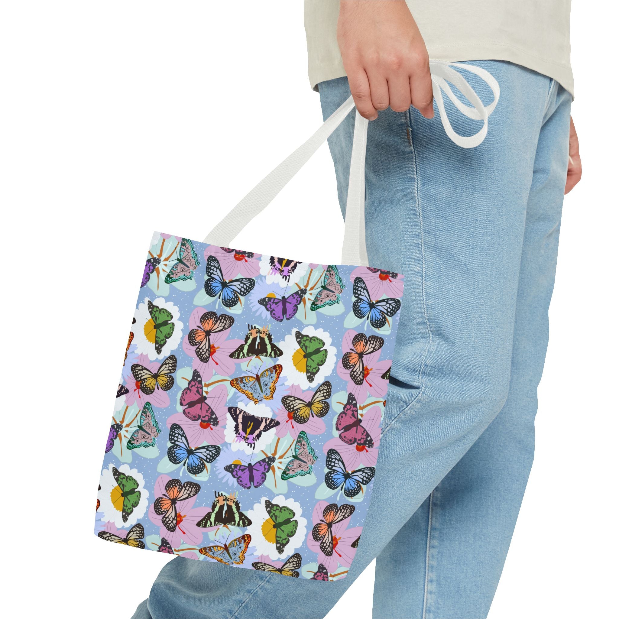 Tote Bag - Butterflies and Flowers