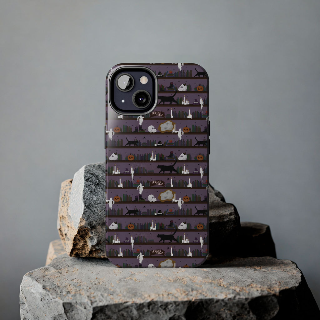Tough Phone Cases - Spooky Bookcase
