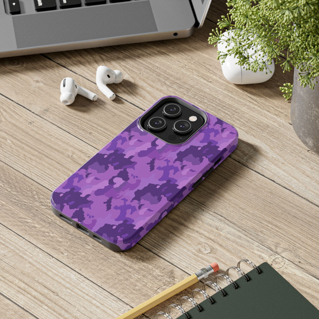 Tough Phone Cases - Purple Camo